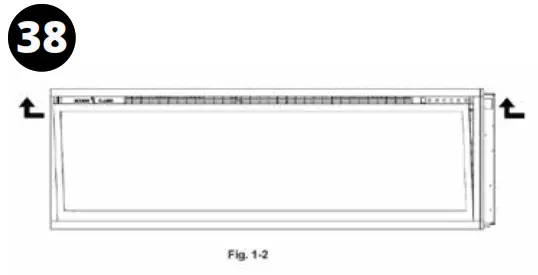 MODERN FLAMES ALLWOOD Fireplace Wall System - Assembly37
