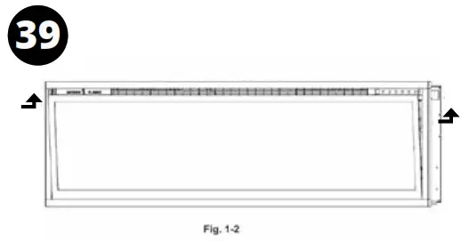 MODERN FLAMES ALLWOOD Fireplace Wall System - Assembly38