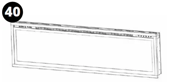 MODERN FLAMES ALLWOOD Fireplace Wall System - Assembly39