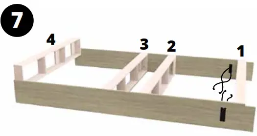 MODERN FLAMES ALLWOOD Fireplace Wall System - Assembly6