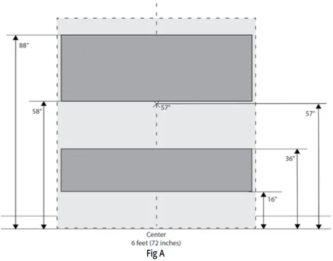 MODERN FLAMES ALLWOOD Fireplace Wall System - FigA