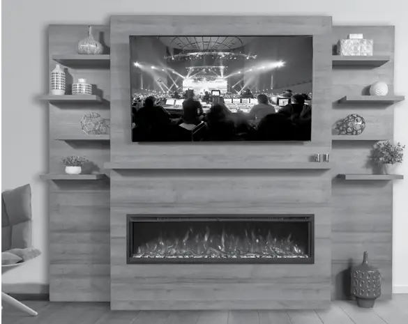 MODERN FLAMES ALLWOOD Fireplace Wall System