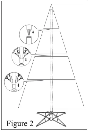 glitzhome-2014600100-9ft-Silver-Tinsel-Artificial-Christmas-Tree-FIG-8