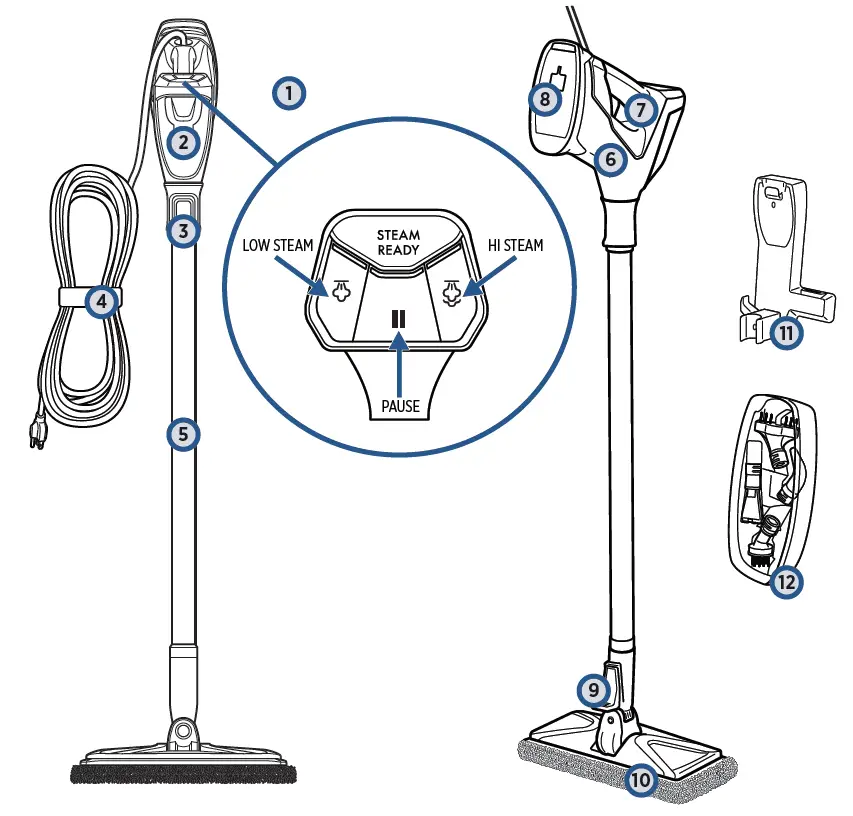 BISSELL 2685 Series Power Steamer Heavy Duty Steam Mop 2