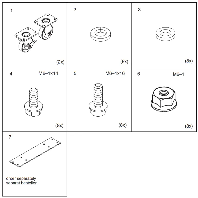 nVent HOFFMAN 87568820 Caster Kit - feager
