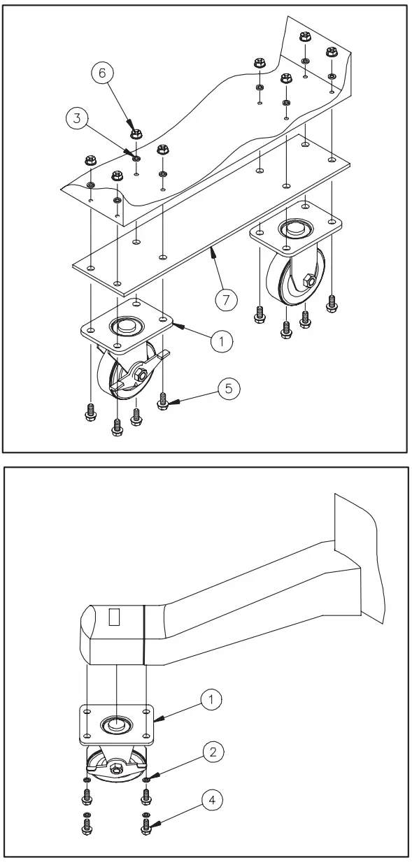 nVent HOFFMAN 87568820 Caster Kit - feager1