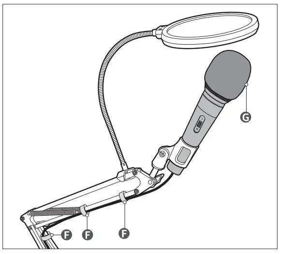 amazon-basics-B0B1SLDR79-Microphone-Arm-Stand-with-Pop-Filter-FIG 10