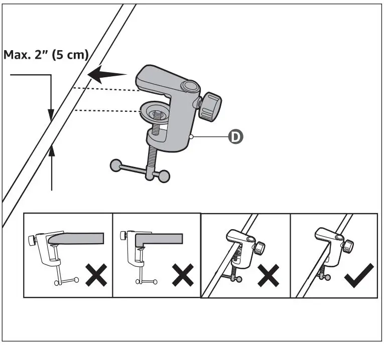 amazon-basics-B0B1SLDR79-Microphone-Arm-Stand-with-Pop-Filter-FIG 3