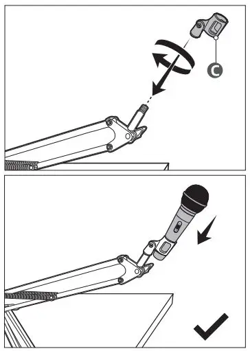 amazon-basics-B0B1SLDR79-Microphone-Arm-Stand-with-Pop-Filter-FIG 7