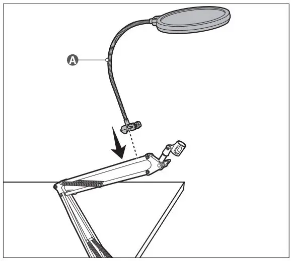 amazon-basics-B0B1SLDR79-Microphone-Arm-Stand-with-Pop-Filter-FIG 8