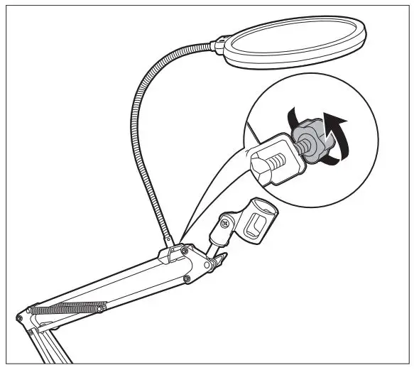 amazon-basics-B0B1SLDR79-Microphone-Arm-Stand-with-Pop-Filter-FIG 9