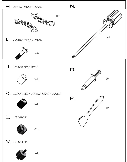 GAMDIAS BOREAS P1 Gaming Cpu Air Cooler - package 2