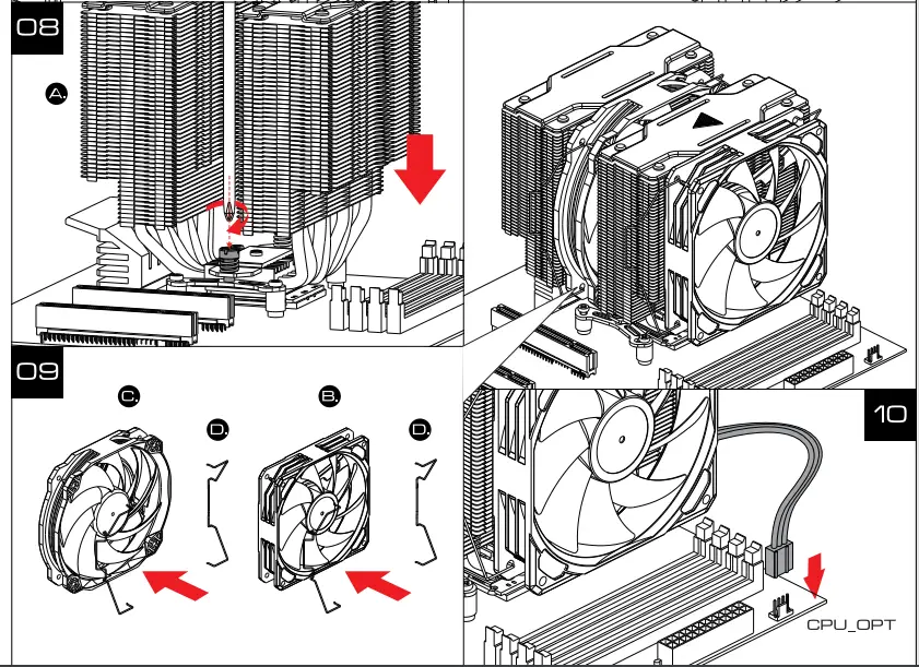 GAMDIAS BOREAS P1 Gaming Cpu Air Cooler - package 7