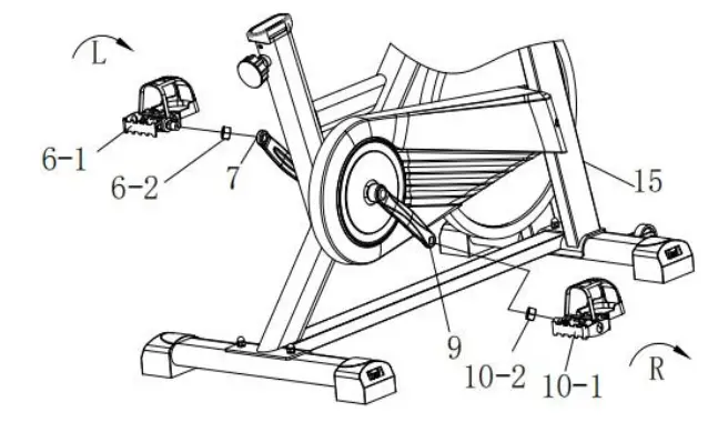 Install the Left and Right Pedal