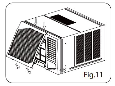 koppel KV0912WR-ARF31A Window Type Room Air Conditioner - panel