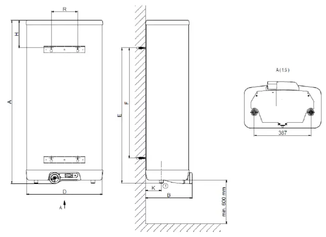 DRAZICE-OKHE-ONE-E-30-Flat-Tank-Type-Electric-Water-Heaters-FIG-2