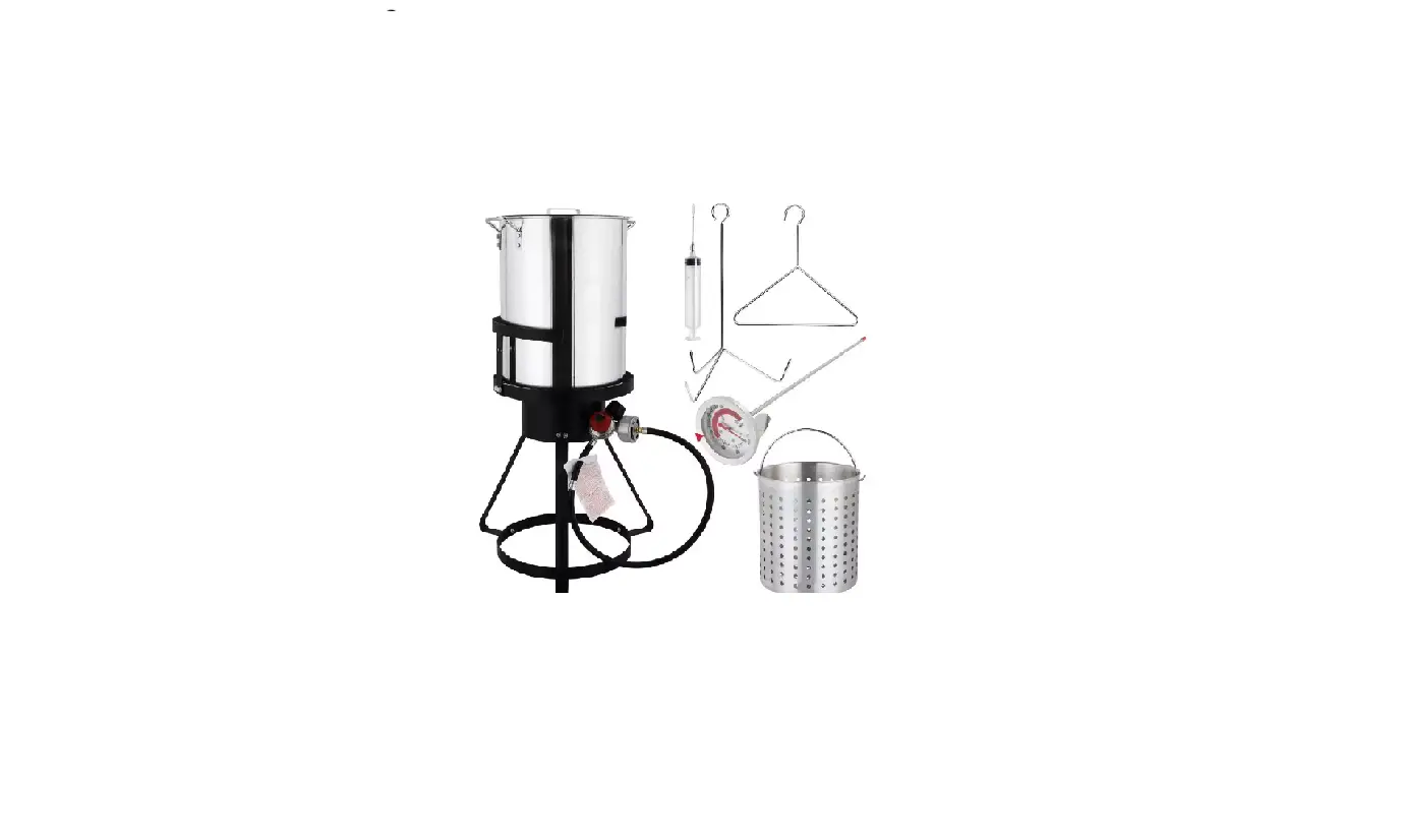 Winado 295699649894 30 Qt. Aluminum Turkey Fryer With Fryer Boiler Steamer Set Instruction Manual