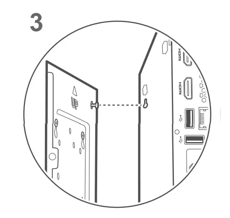 ASSEMBLING THE VESA MOUNT