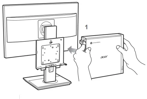 ASSEMBLING THE VESA MOUNT