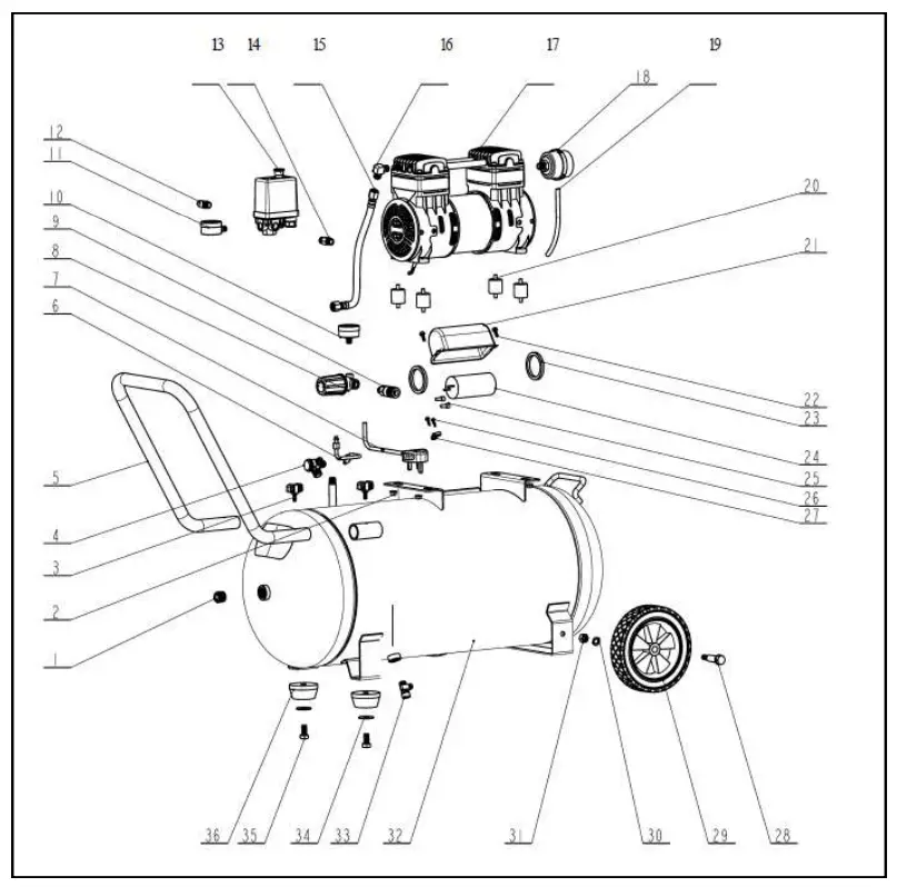 SIP INDUSTRIAL 04381 QTA24 10 SIP QT Air Oil Less Air Compressors - View