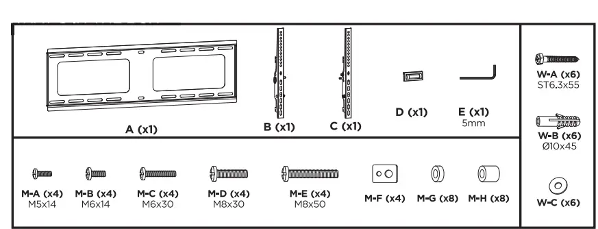 LASER-TVB-LUP38-6T-Tilt-TV-Wall-Mount-FIG-2