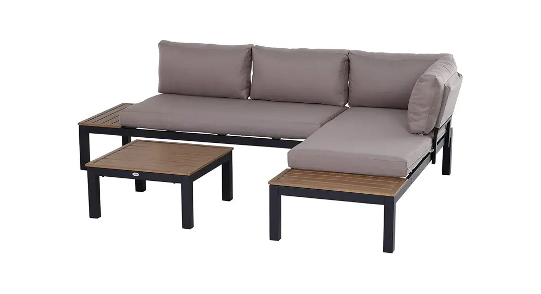 Outsunny 84b-379v70wt Metal Garden Furniture Set Instruction Manual