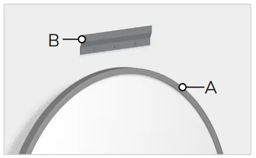 THE HOME DEPOT MH-MR-22016 Grendon Round Metal Champagne Gold Accent Mirror - step 6