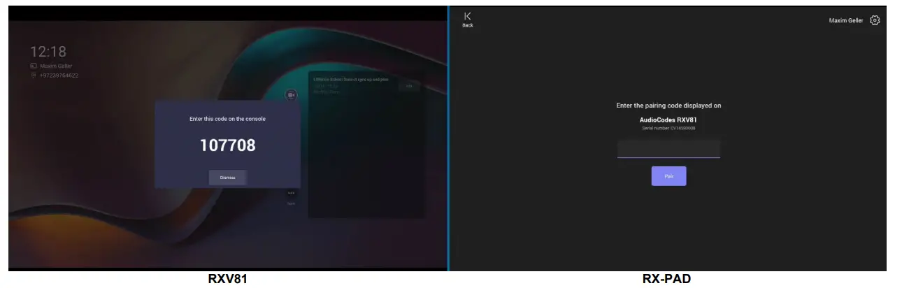 audiocodes RX PAD Meeting Room Controller - screws10