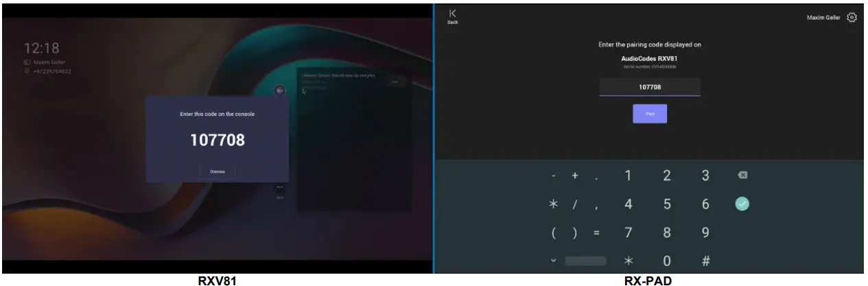 audiocodes RX PAD Meeting Room Controller - screws11