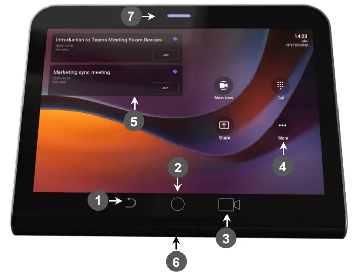audiocodes RX PAD Meeting Room Controller - screws14