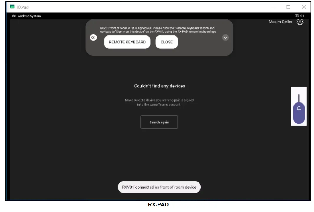 audiocodes RX PAD Meeting Room Controller - screws6