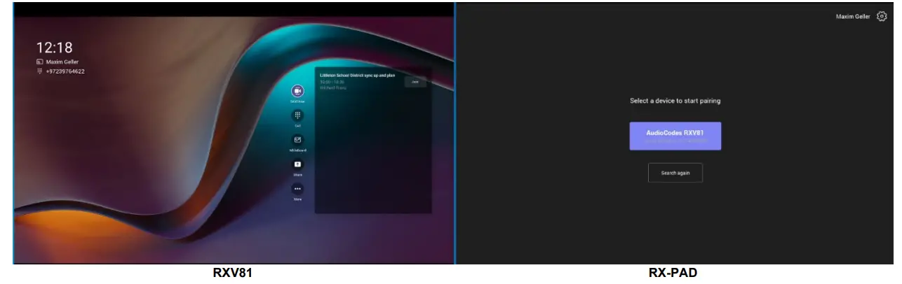 audiocodes RX PAD Meeting Room Controller - screws9