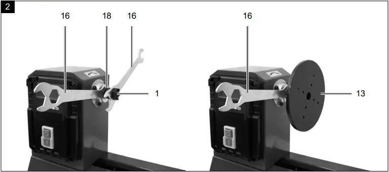 scheppach DM500T Wood Lathe - Figure 2