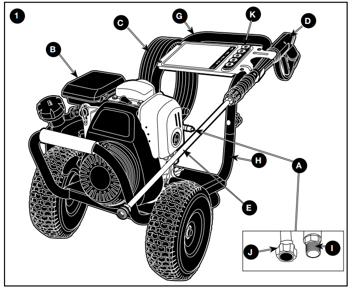 SIMPSON CM61083 Clean Machine 3400 PSI Gas Pressure Washer - PRESSURE WASHER