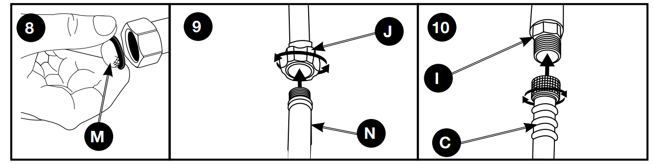 SIMPSON CM61083 Clean Machine 3400 PSI Gas Pressure Washer - pump inlet