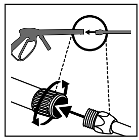 SIMPSON CM61083 Clean Machine 3400 PSI Gas Pressure Washer - spray gun 1