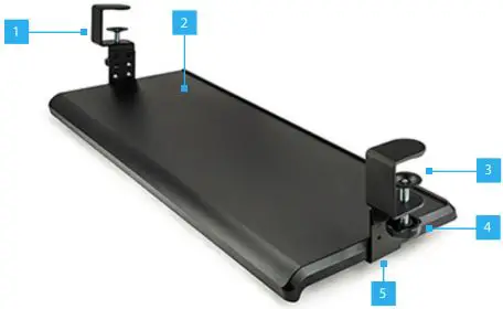 StarTech com 1075885366 Under Desk Keyboard Tray-FIG2