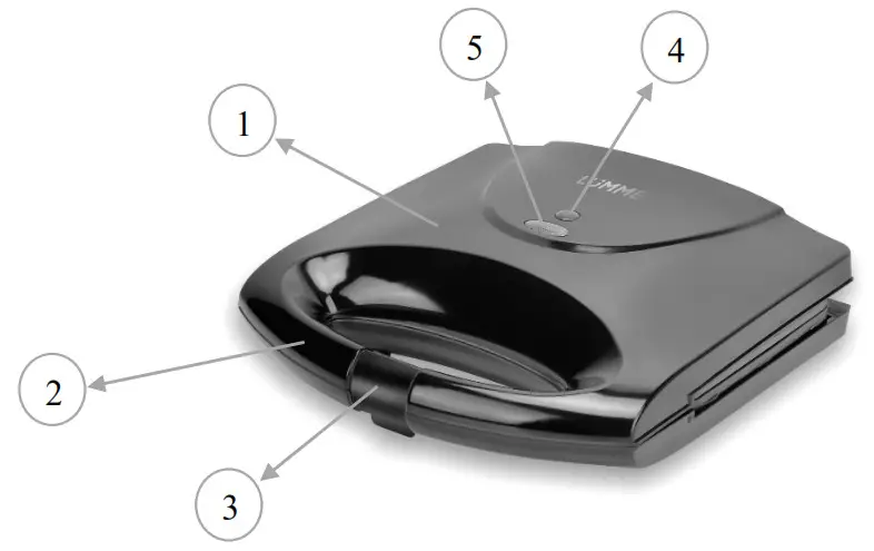 LUMME LU-SM1255B Nut Maker - Parts list