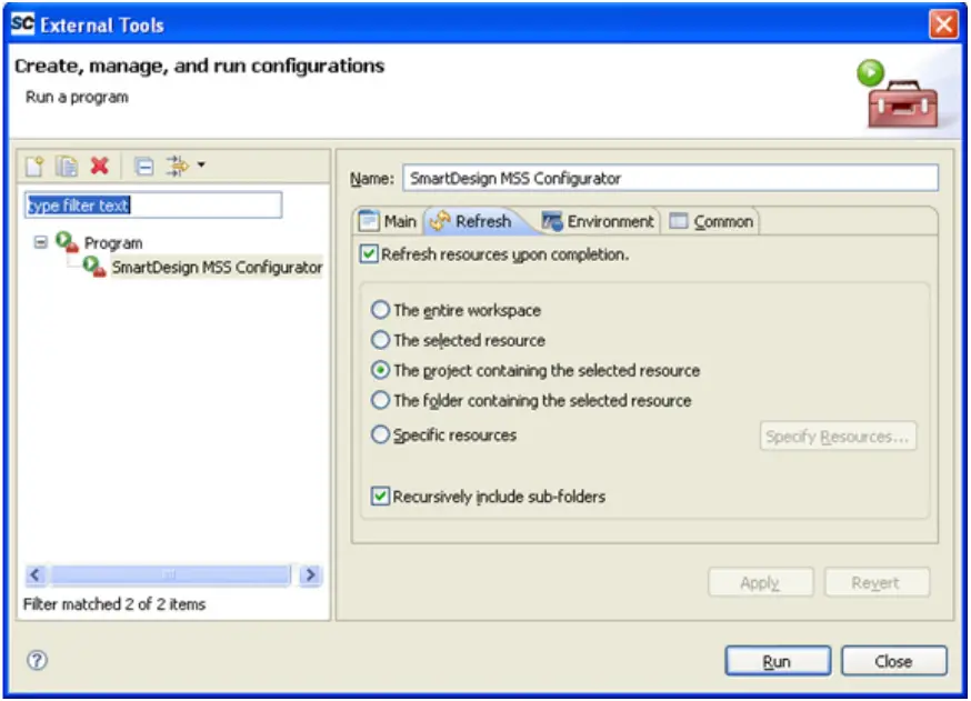 Actel SmartDesign MSS Running the MSS Configurator - MSS