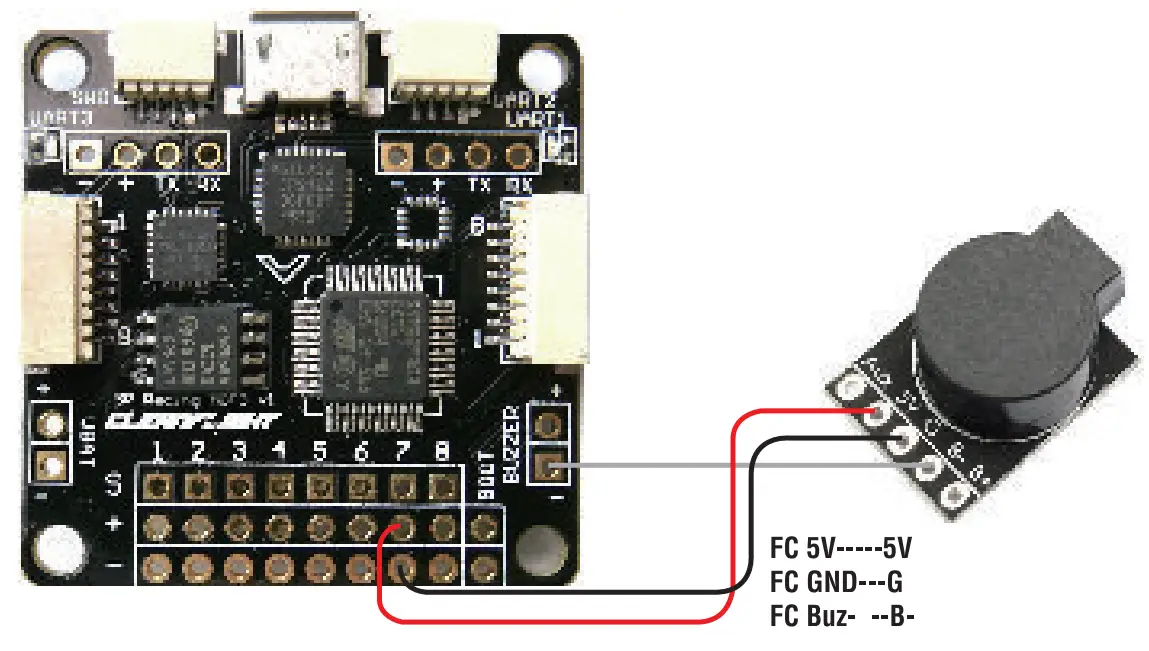 Matek DBuz5V Lost Model Beeper and FC 5V Buzzer - Fag1
