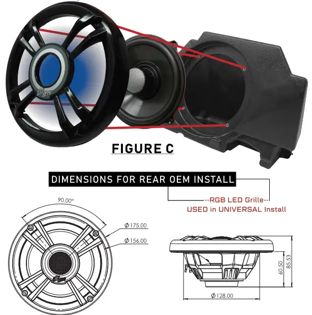 UTV Stereo Pro Series 6.5 Inch Performance Speakers - picture 15