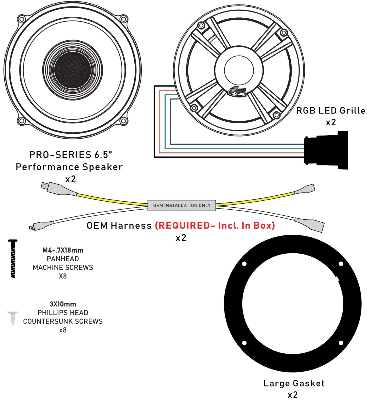 UTV Stereo Pro Series 6.5 Inch Performance Speakers - picture 16