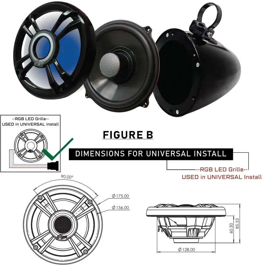 UTV Stereo Pro Series 6.5 Inch Performance Speakers - picture 8
