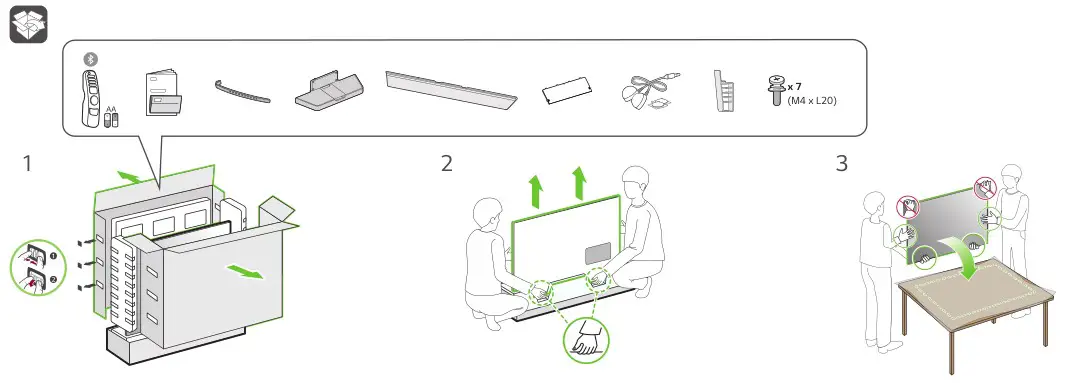 LG OLED83C2AUA OLED TV - Box Content