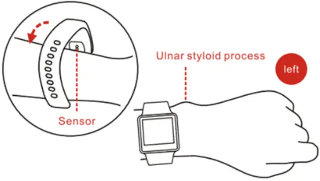 trevi T Fit 300 Smartwatch with Bluetooth Call Function - wrist by adjusting