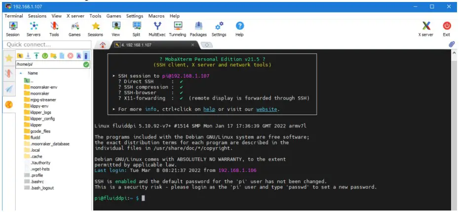 SSH Connect to Device