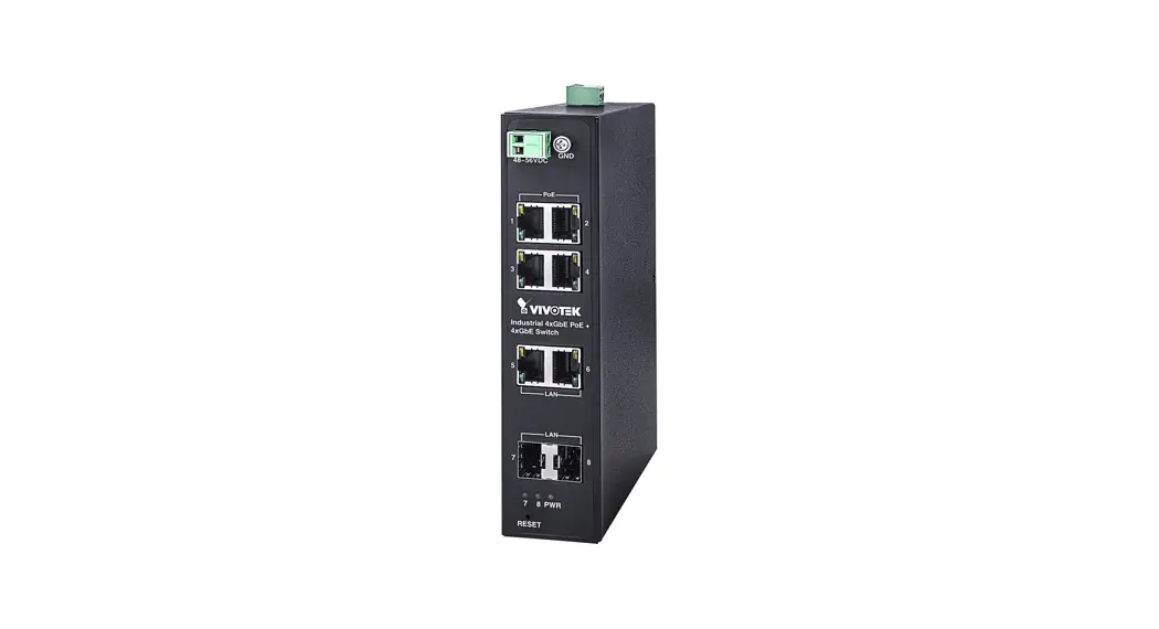 Vivotek Aw-ihb-0800 Industrial Unmanaged 90w Bt Poe Switch Installation Guide