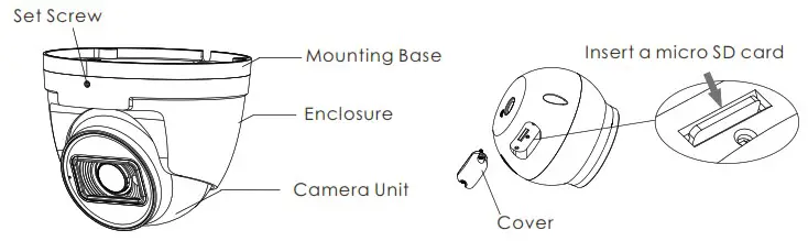 speco technologies O8FT1M Megapixel Network IR Outdoor Dome Camera - Installation 3