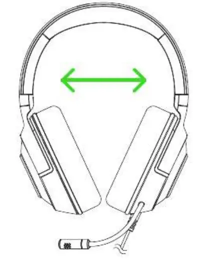 RAZER Kraken X USB UltraLight Gaming Headset - Button 1
