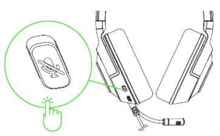 RAZER Kraken X USB UltraLight Gaming Headset - Button